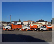 3 Trucks lined up for photo