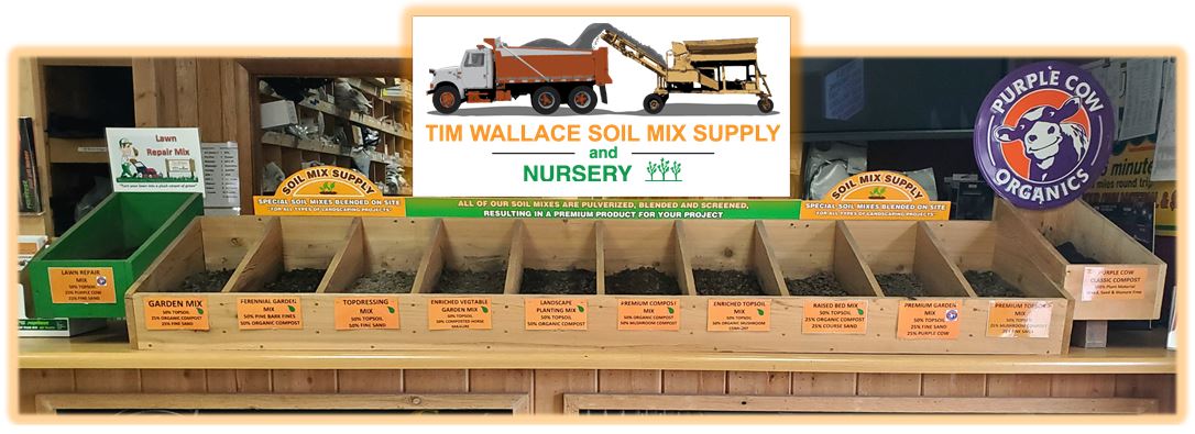 Soil sample bins from Twin Wallace Soil Mix Supply