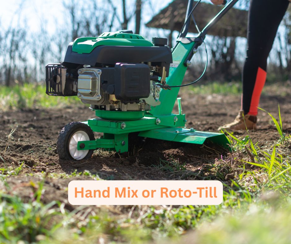 Compost can be hand-tilled or mechanically tilled into clay to improve it.