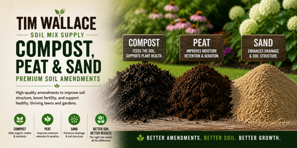 Soil Amendments: Compost, Sand and Peat