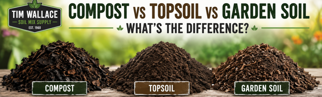 Compost vs. Topsoil vs. Garden Soil