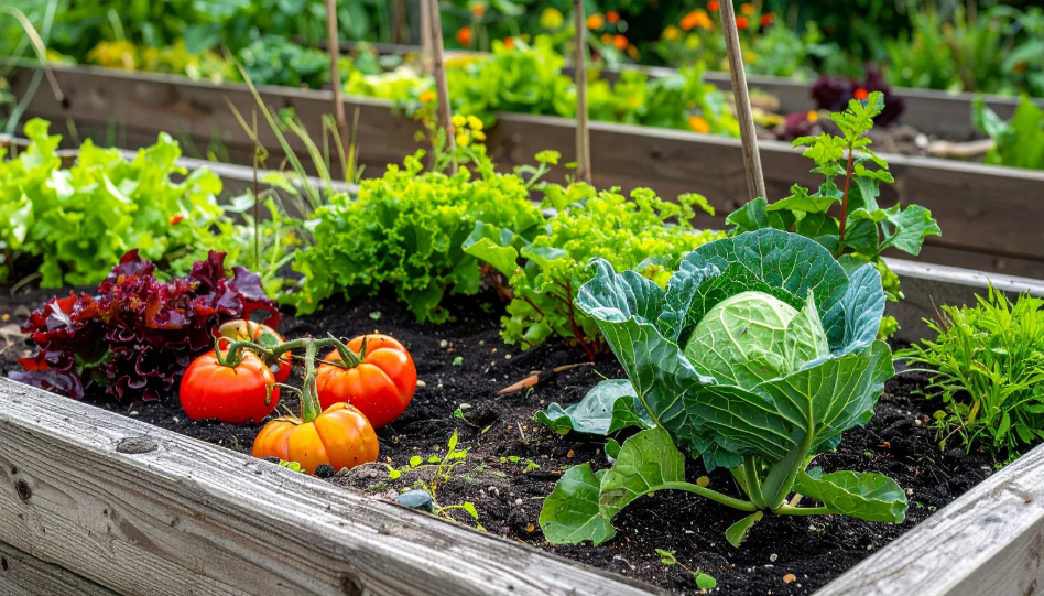 Flourishing Vegetable Garden