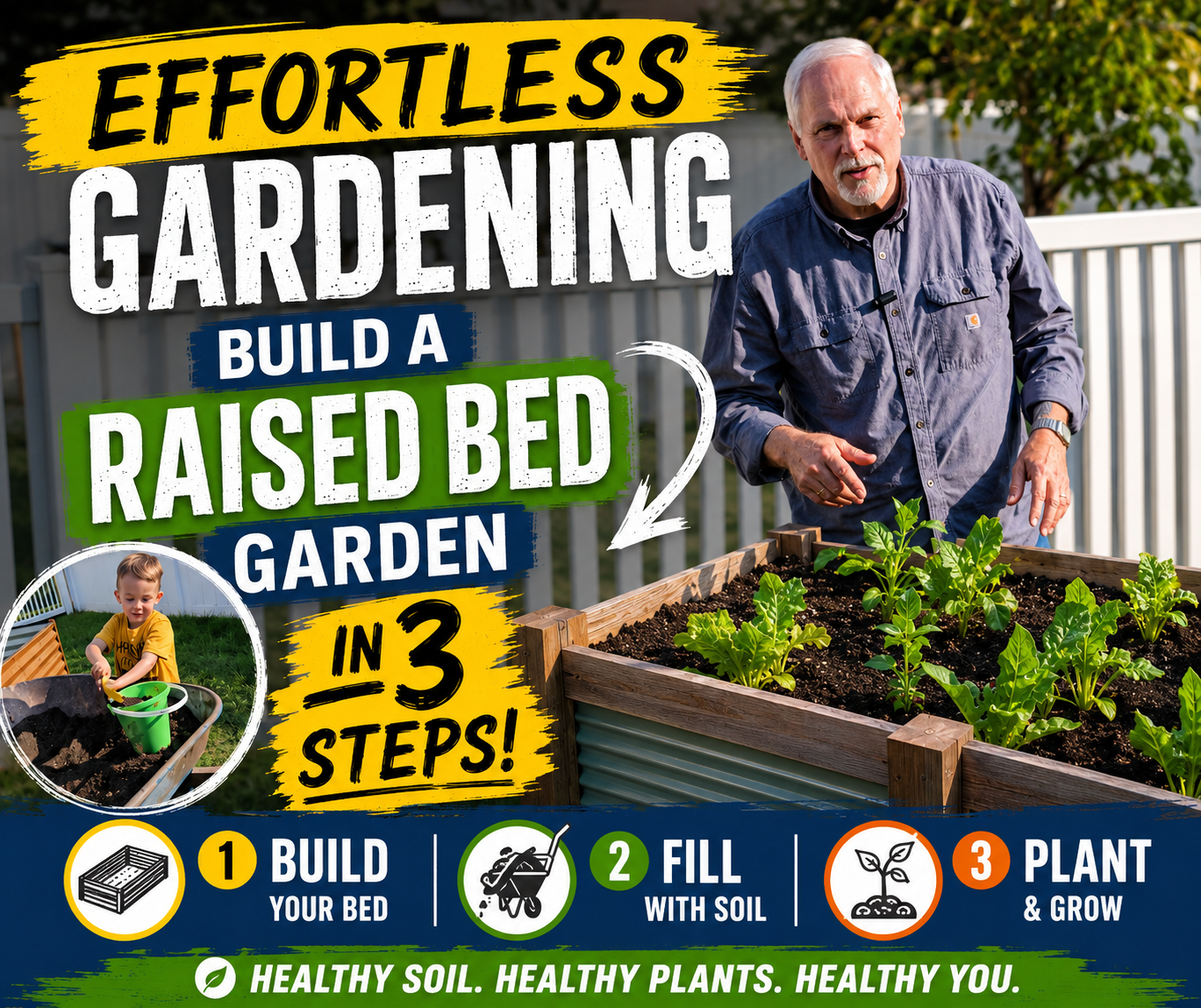 Easy to build Raised Bed Garden Video link