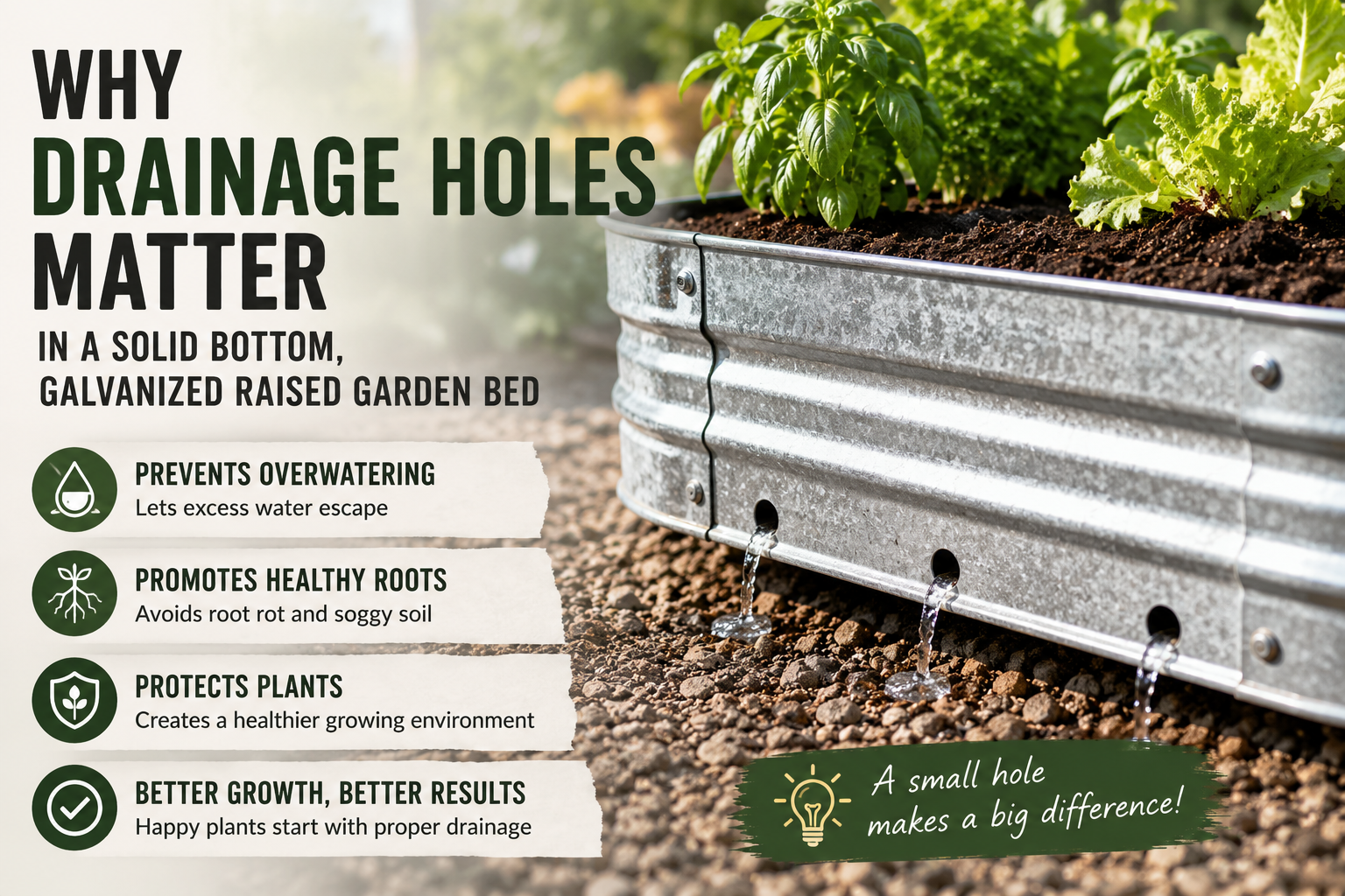 Why drainage holes matter
