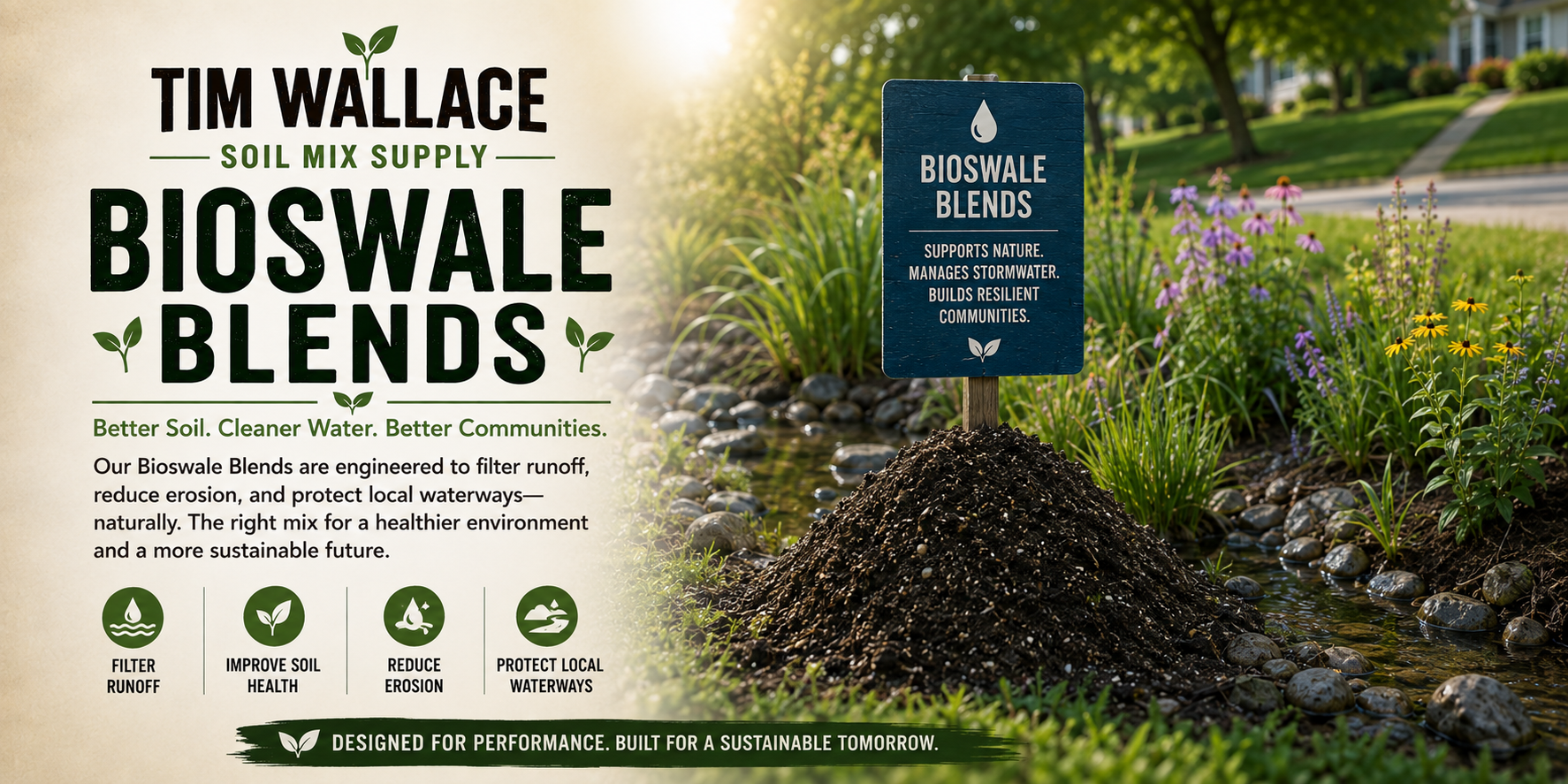 Custom Bioswale Blends