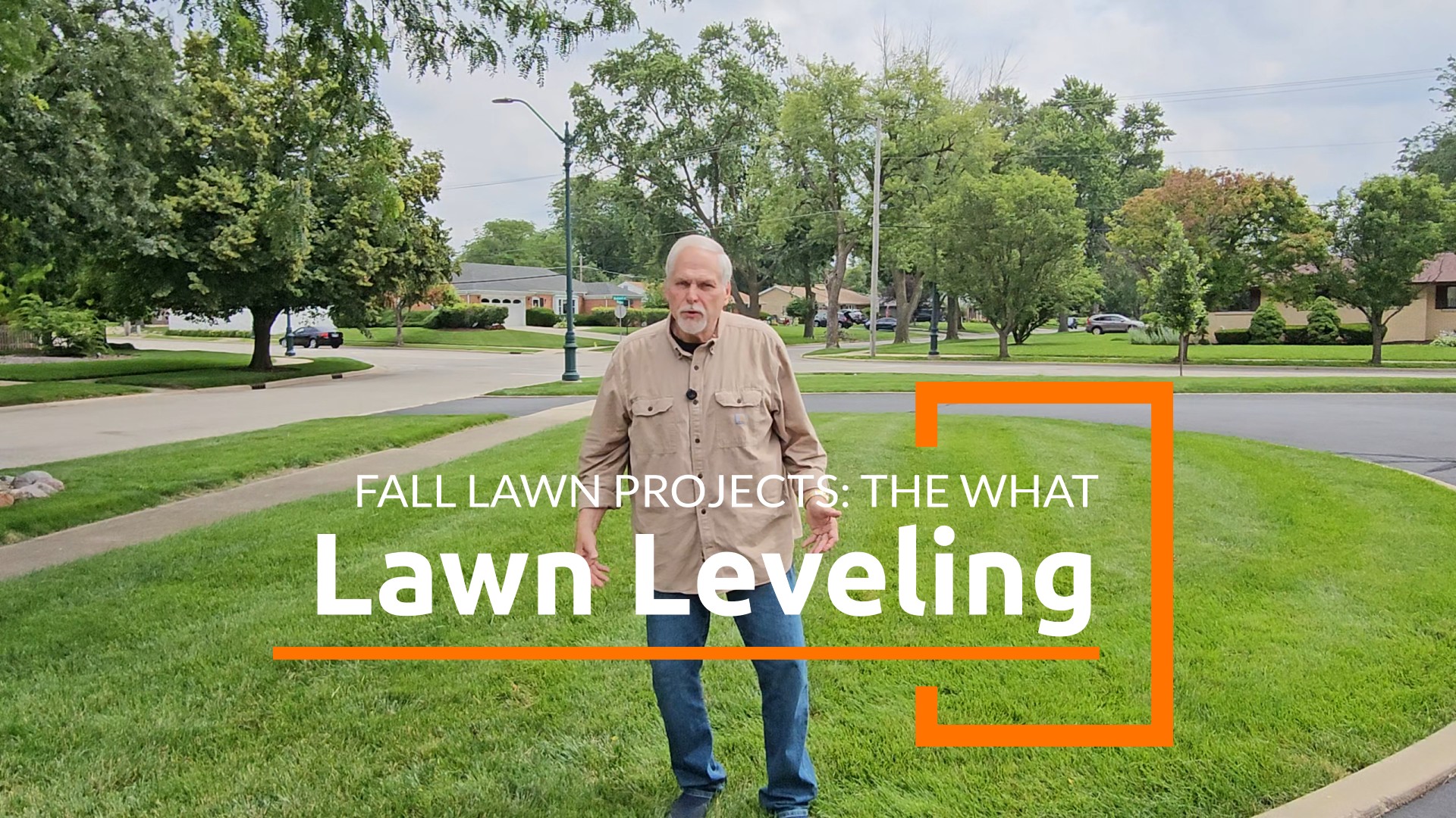 Lawn leveling should be near the top of your fall project list.