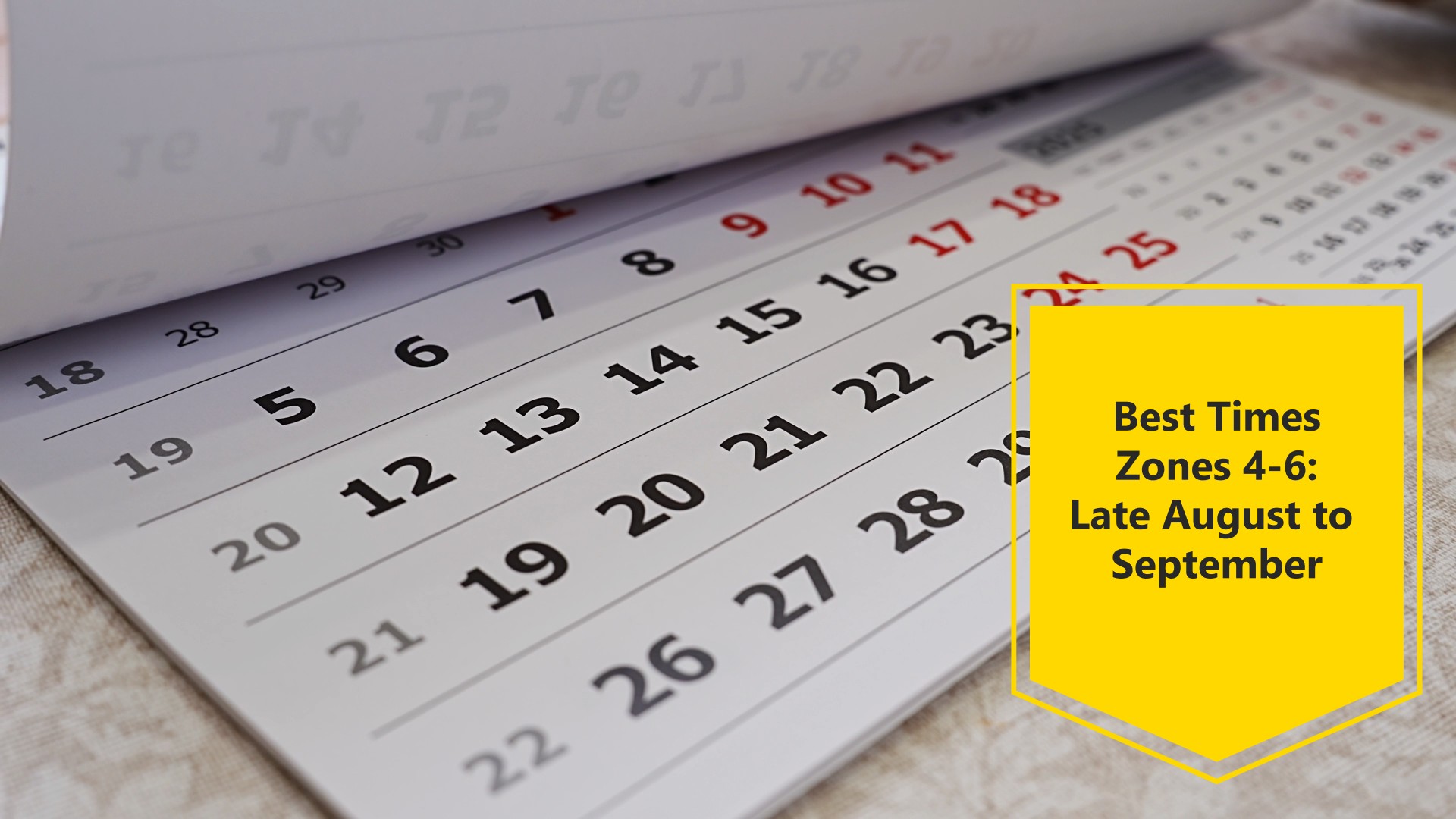 Bes time to Overseed: Late August through mid-September