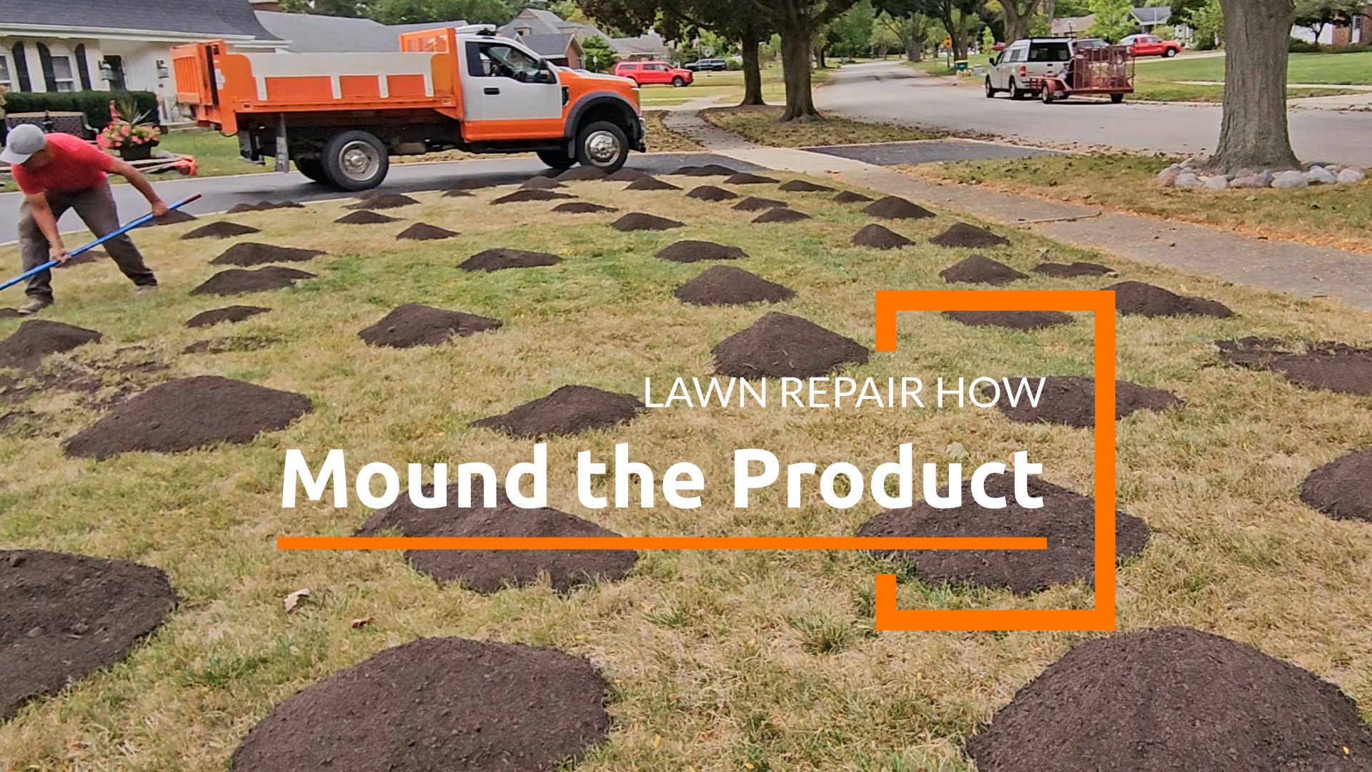 Strategically mound your repair material.